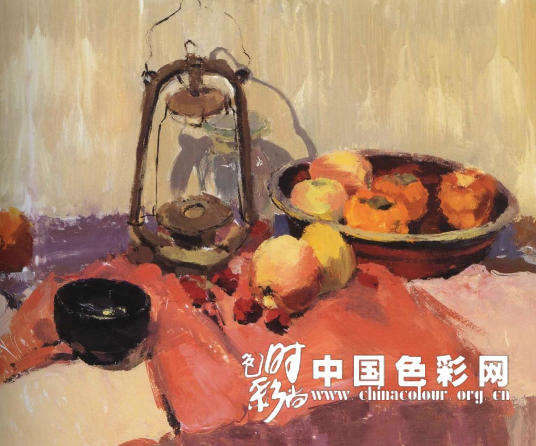 中国美术学院造型基础部学生作品展 水果色彩设计作品
